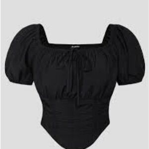 Scarlet Darkness Black Victorian Women's Crop Top Sz XL